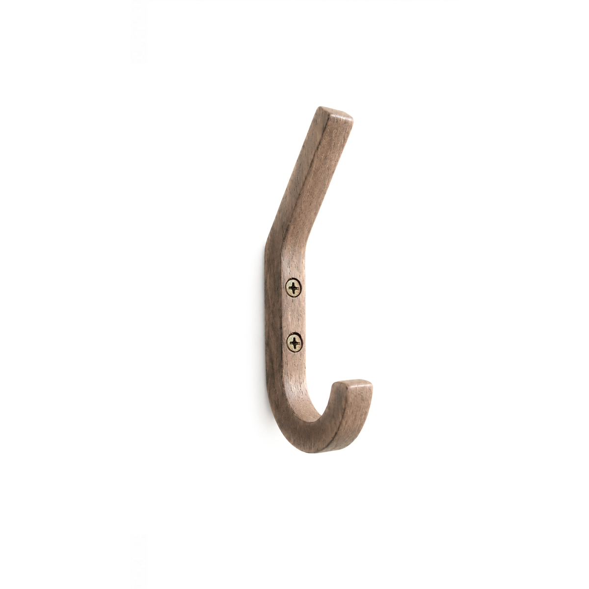 Wandhaak smal walnoot light