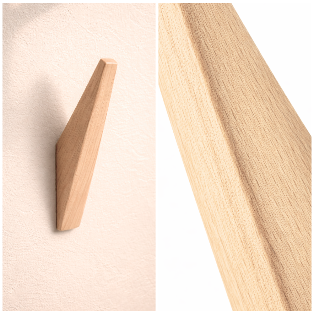 Wandhaak vintage teak
