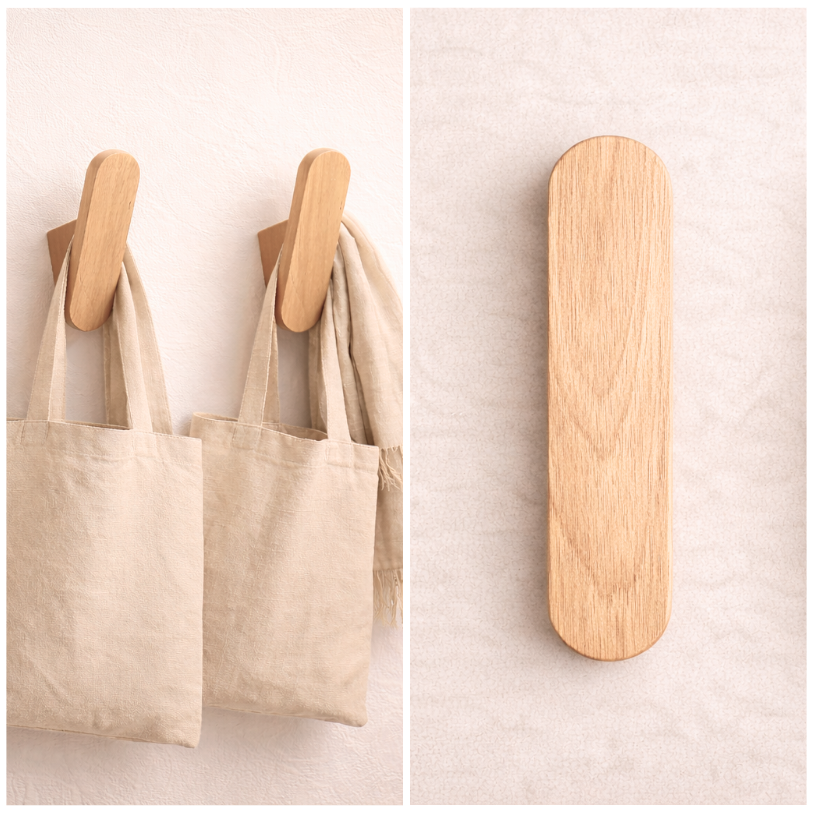 Wandhaak retro teak