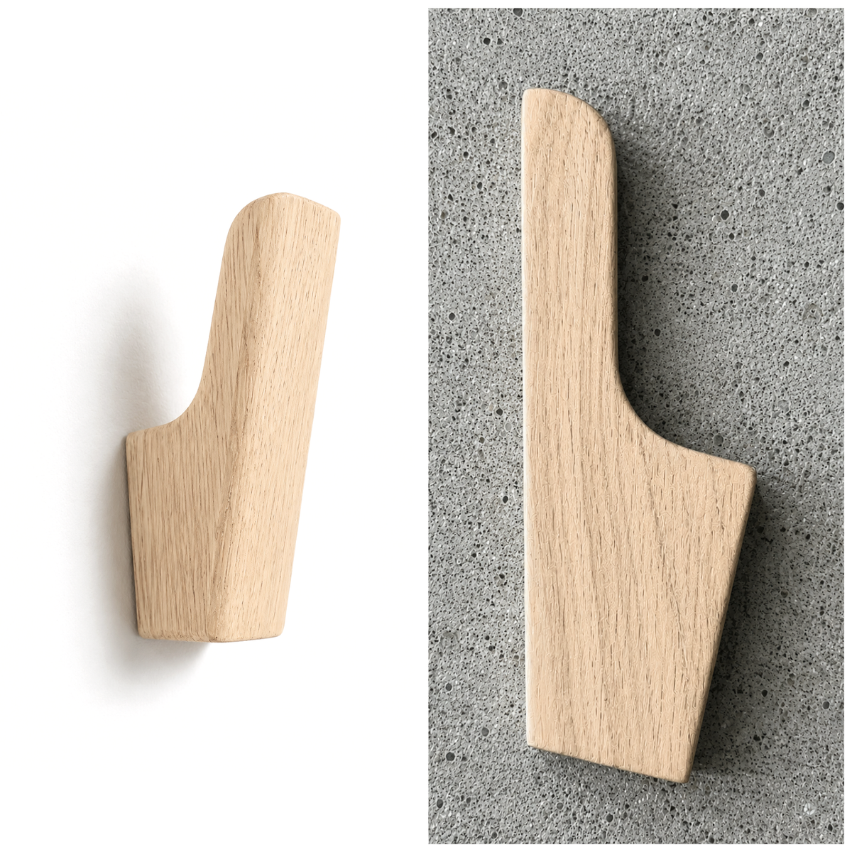 Wandhaak modern teak