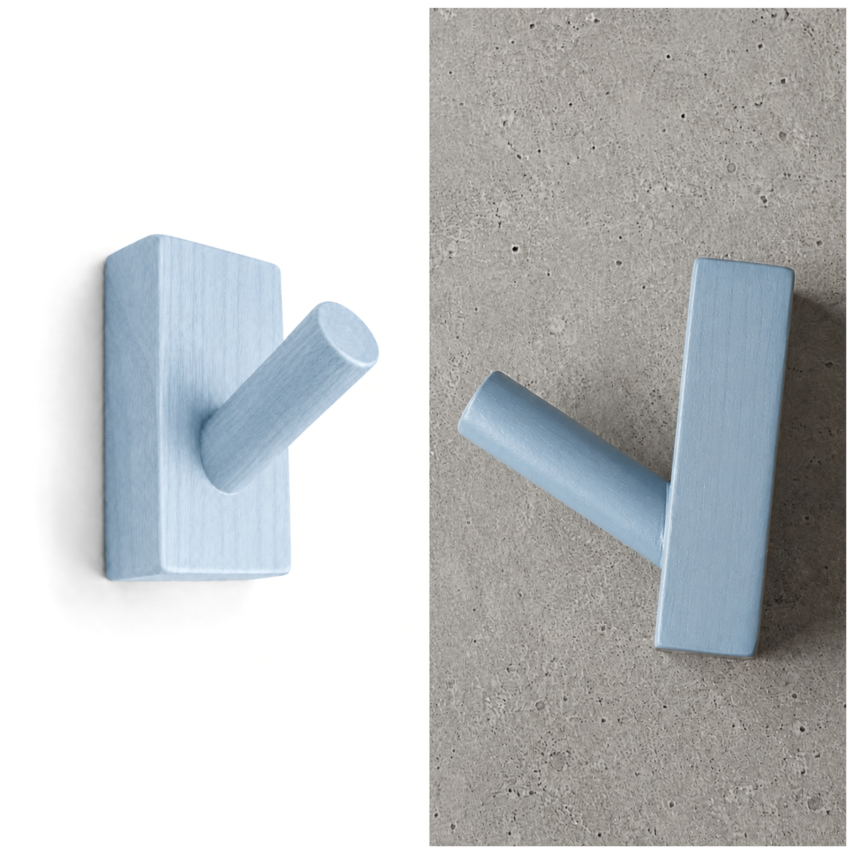 Plakhaak rechthoekig blauw